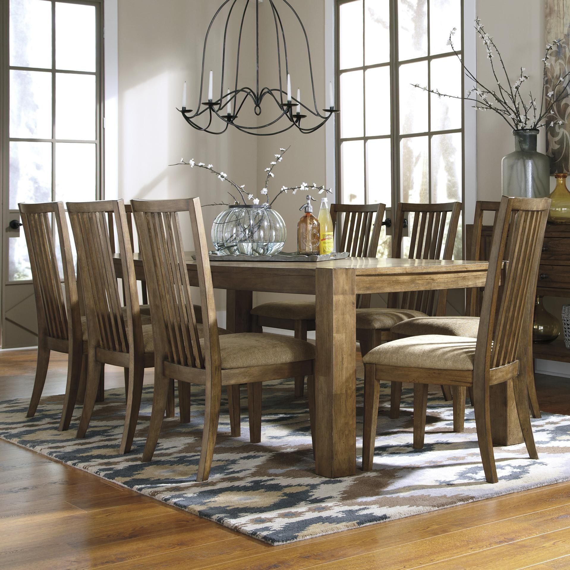 Birnalla 9 Piece Rectangular Extension Table Set for proportions 1918 X 1918