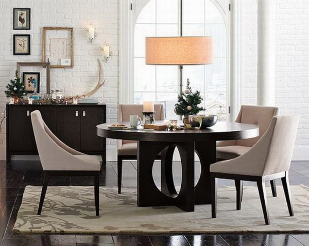 Black Dining Room Table Round In Sightly Chairs Brown Black inside size 1024 X 815
