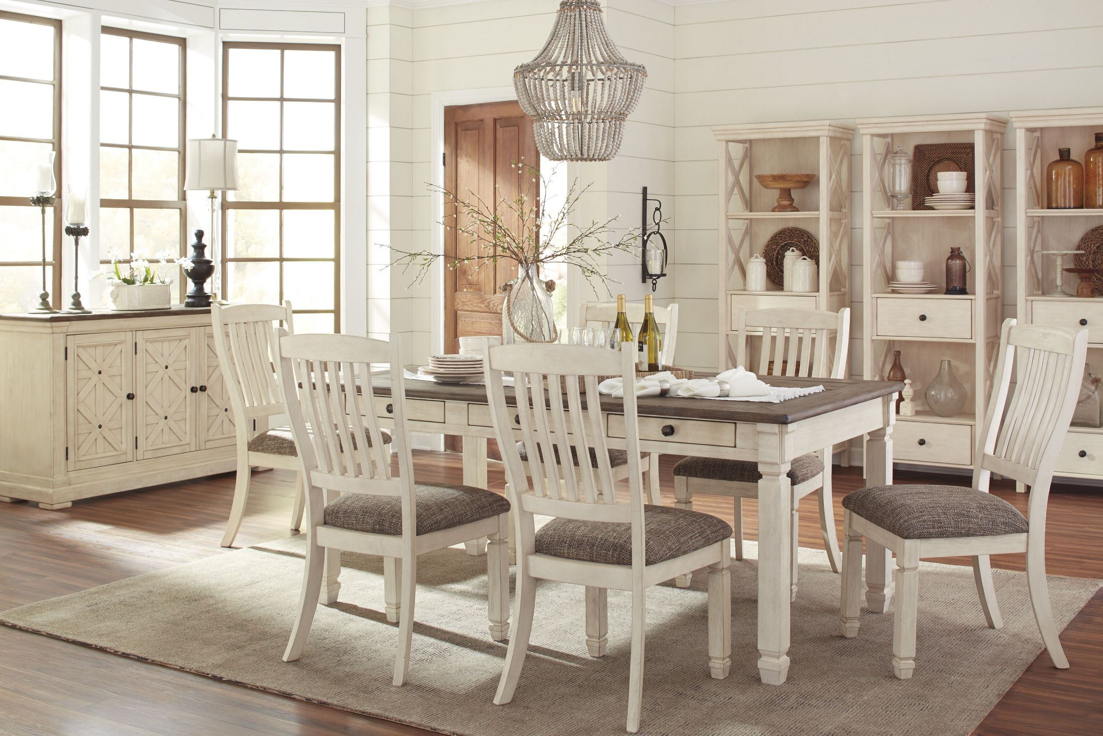 Bolanburg White And Gray Rectangular Dining Room Set inside sizing 2200 X 1467