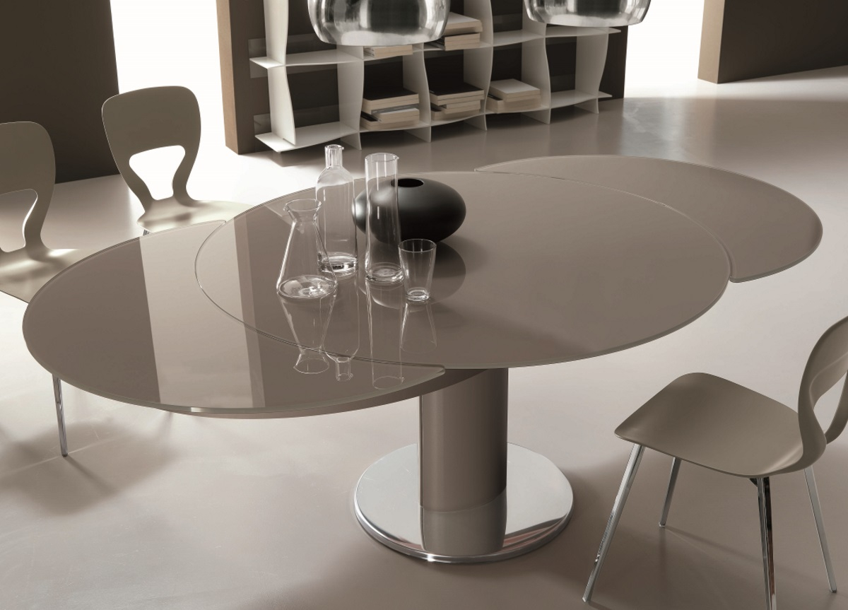 Bontempi Giro Round Extending Dining Table with sizing 1200 X 863