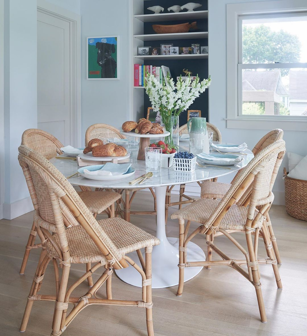 Breakfast Is Served At This Kitchen Table With Easy To Clean within size 1080 X 1179