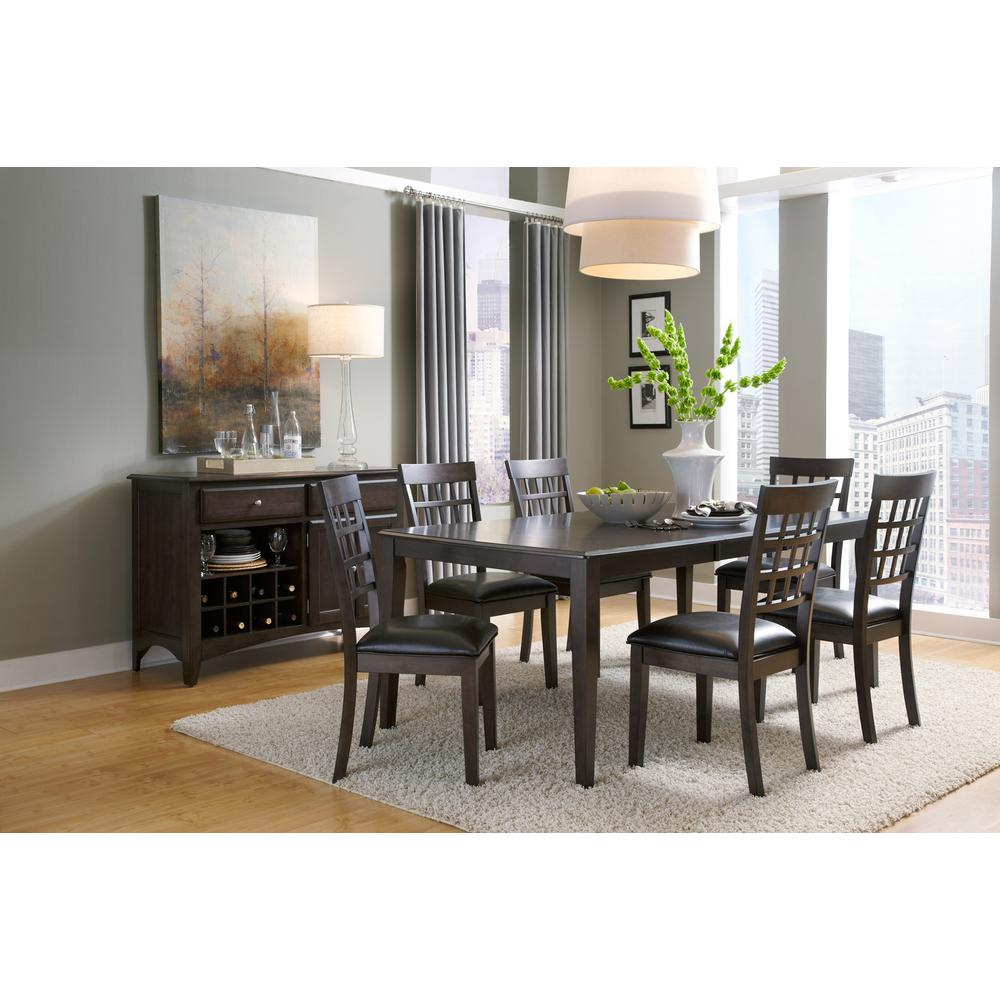 Bristol Point 60 78 Rectangular Dining Table With 18 Butterfly Leaf Warm Grey Finish inside measurements 1000 X 1000