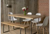 Brooklyn Modern Rustic Reclaimed Wood Dining Table with dimensions 900 X 900