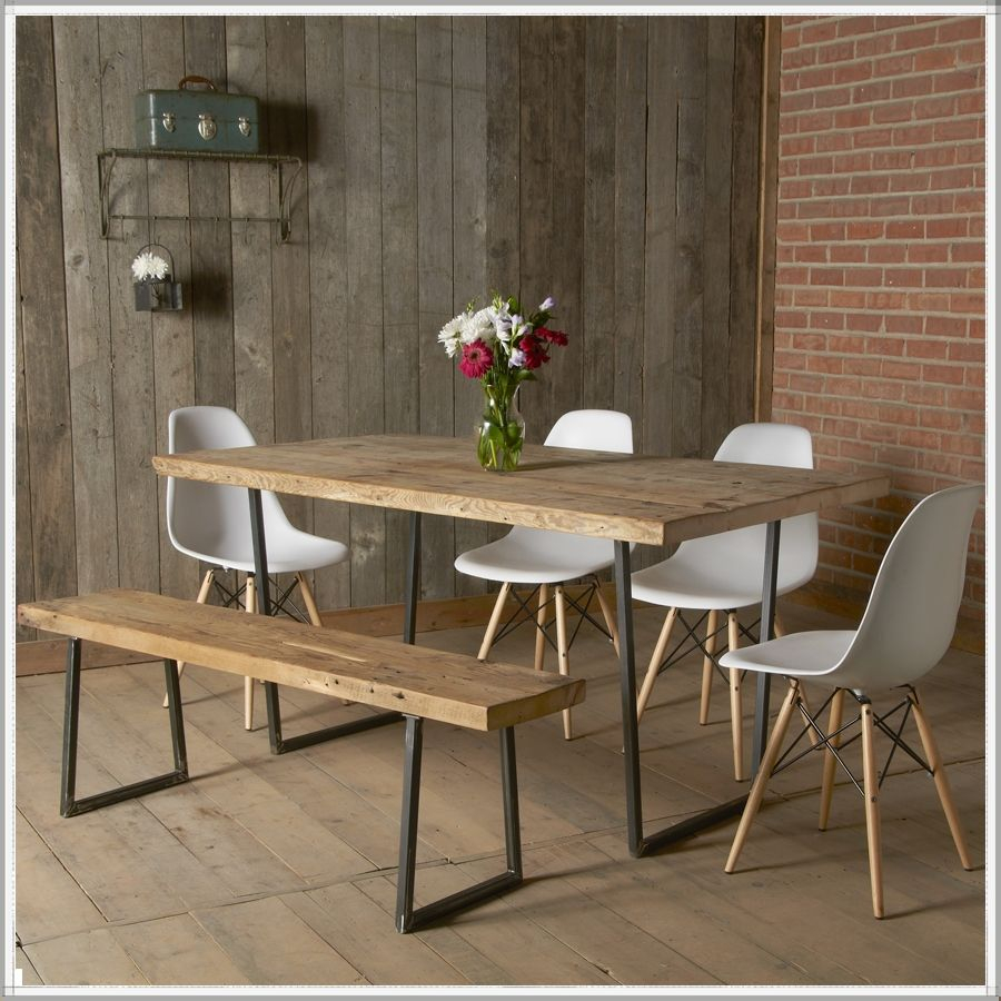 Brooklyn Modern Rustic Reclaimed Wood Dining Table with dimensions 900 X 900