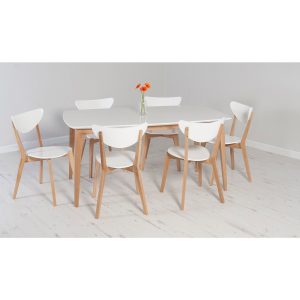 Brooklyn Square Dining Table Oak And White Furniture throughout measurements 1800 X 1800