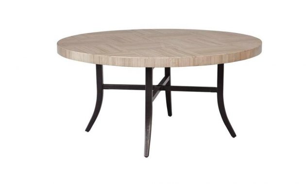 Brown Jordan Greystone Patio Dining Table With Umbrella Hole inside sizing 1000 X 1000