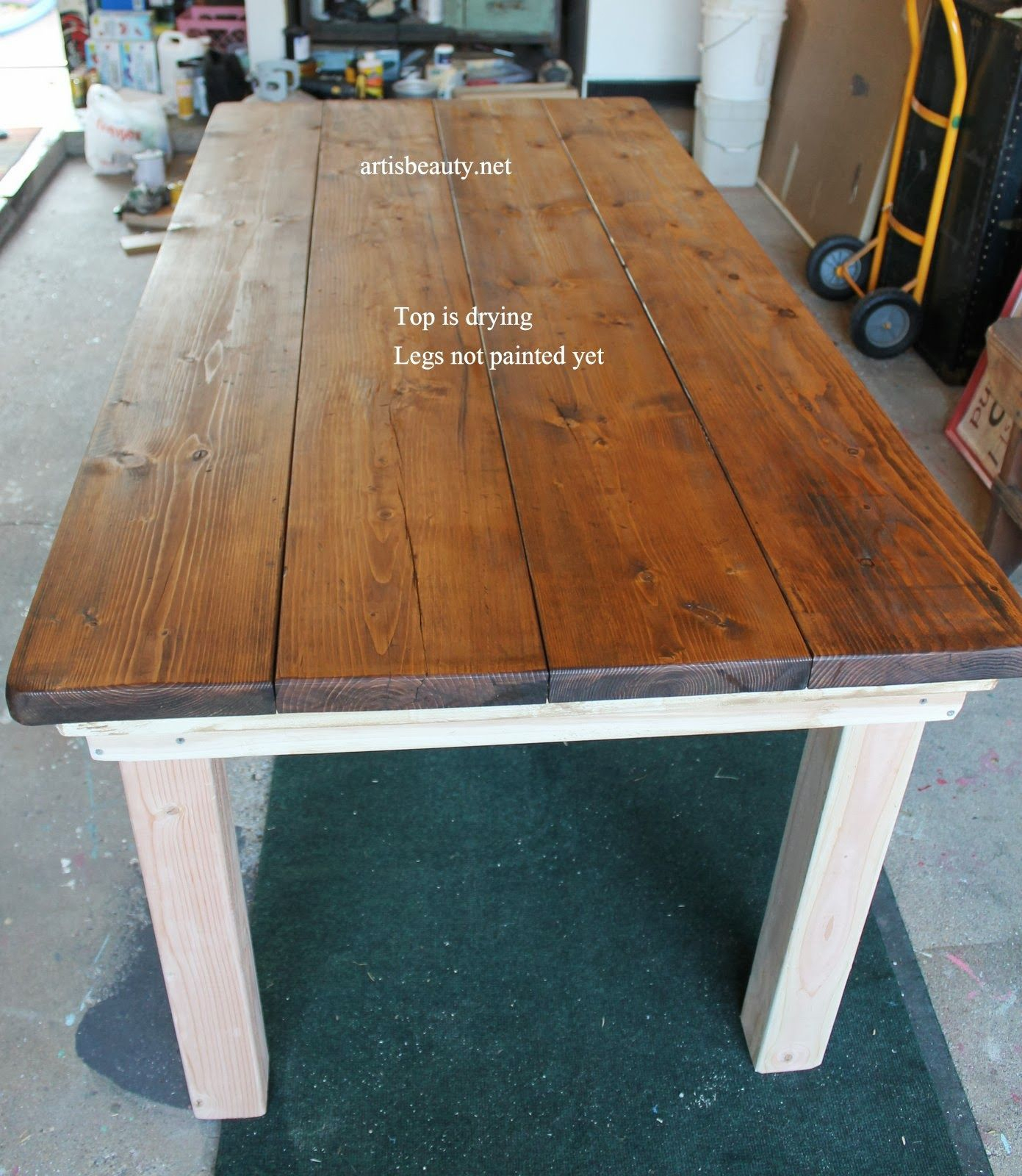 Build A Stylish Kitchen Table With These Free Farmhouse intended for sizing 1391 X 1600