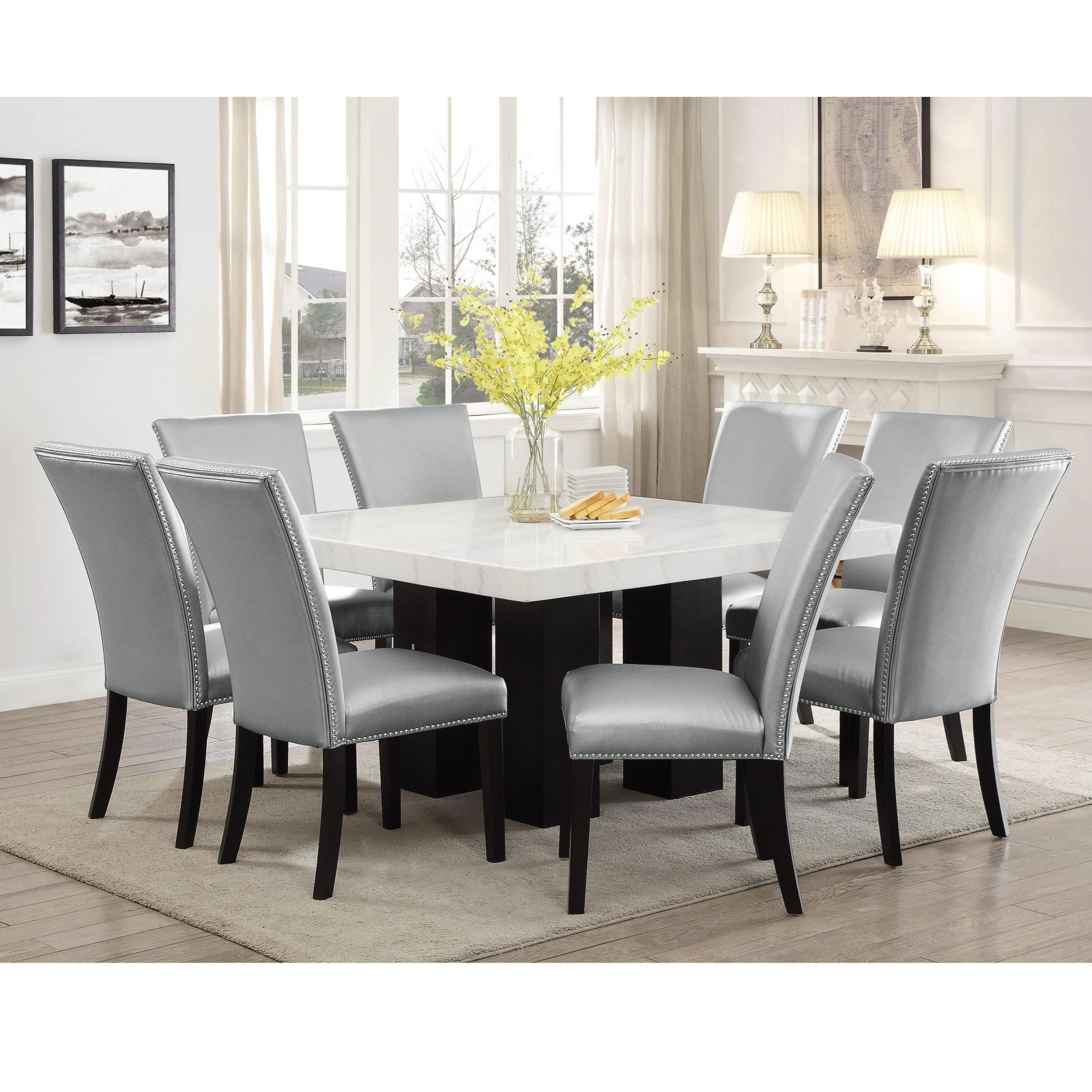 Camila 9 Piece Dining Set pertaining to measurements 2807 X 2807