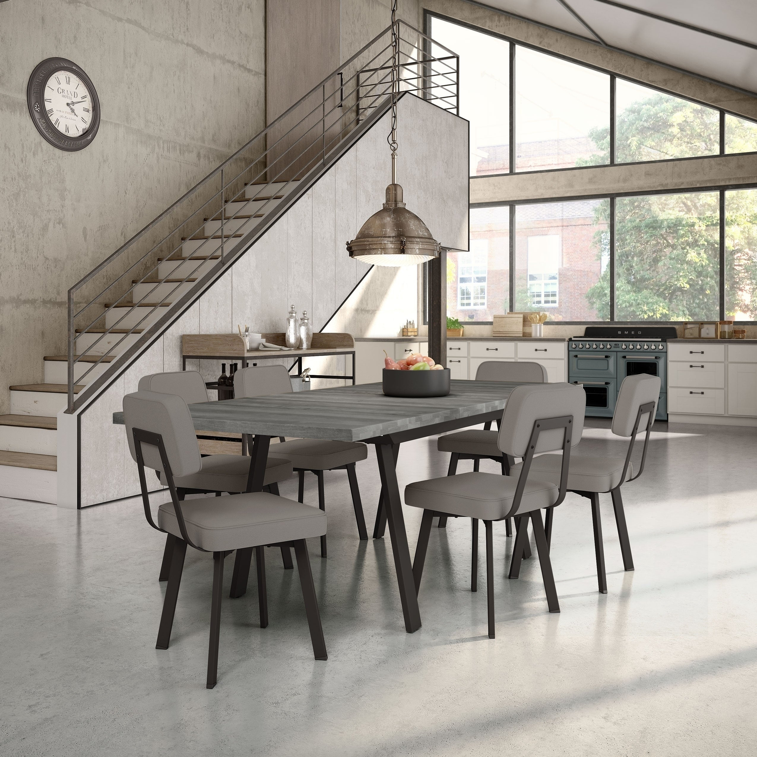 Carbon Loft Elion Metal Chairs And Kane Table Dining Set throughout dimensions 2550 X 2550