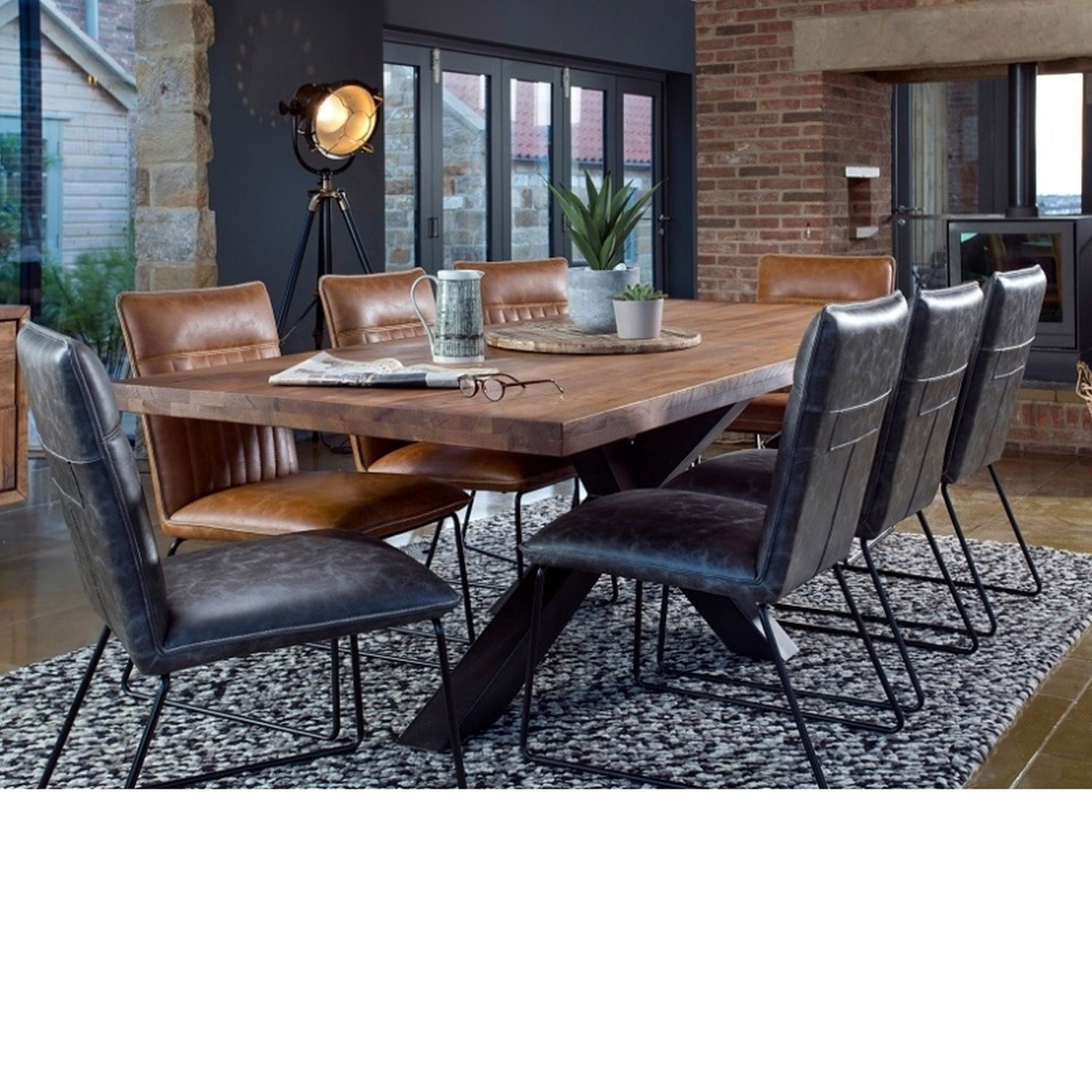Casa Brixton Dining Table 6 Chairs Dining Set pertaining to sizing 1500 X 1500