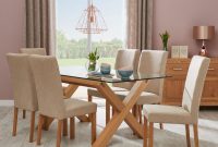 Casa Toledo Glass Table 6 Upholstered Chairs Dining Set throughout sizing 1500 X 1500