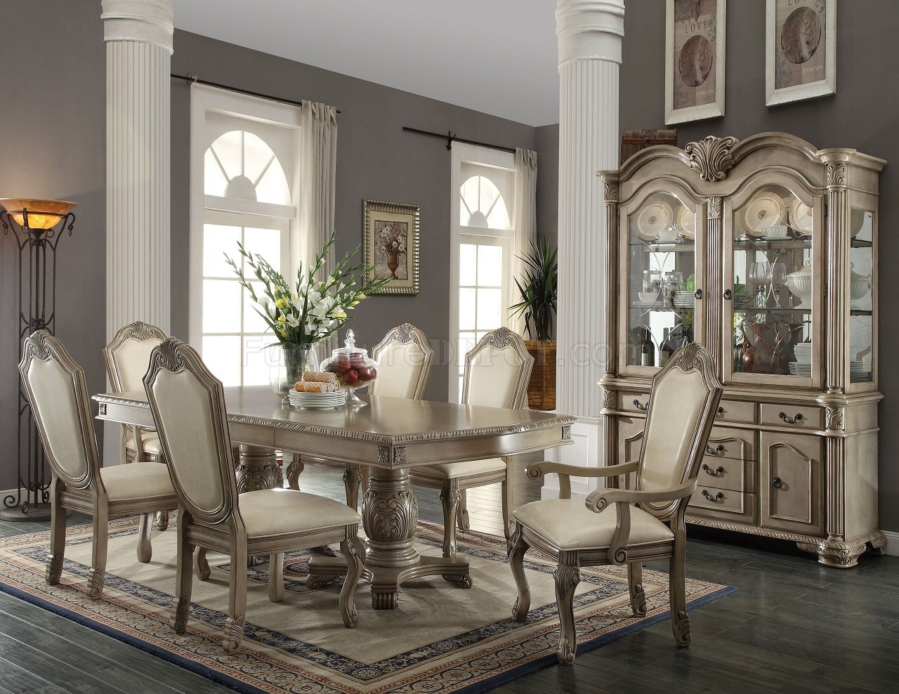 Chateau De Ville Dining Table White Acme within sizing 1280 X 988