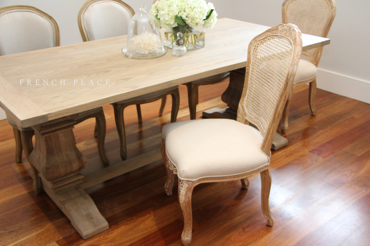 Chateau Hamptons Style Oak Dining Table pertaining to proportions 1200 X 800