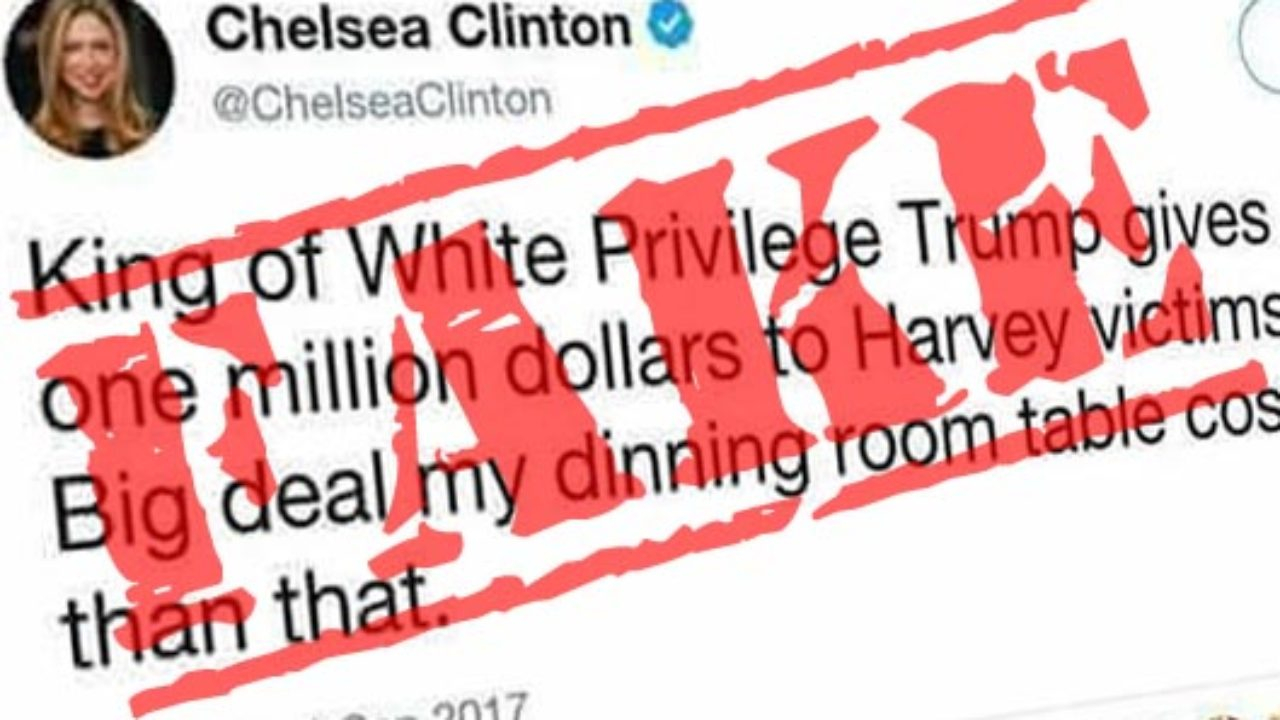 Chelsea Clinton Dining Room Table Tweet Is Completely Fake intended for size 1280 X 720