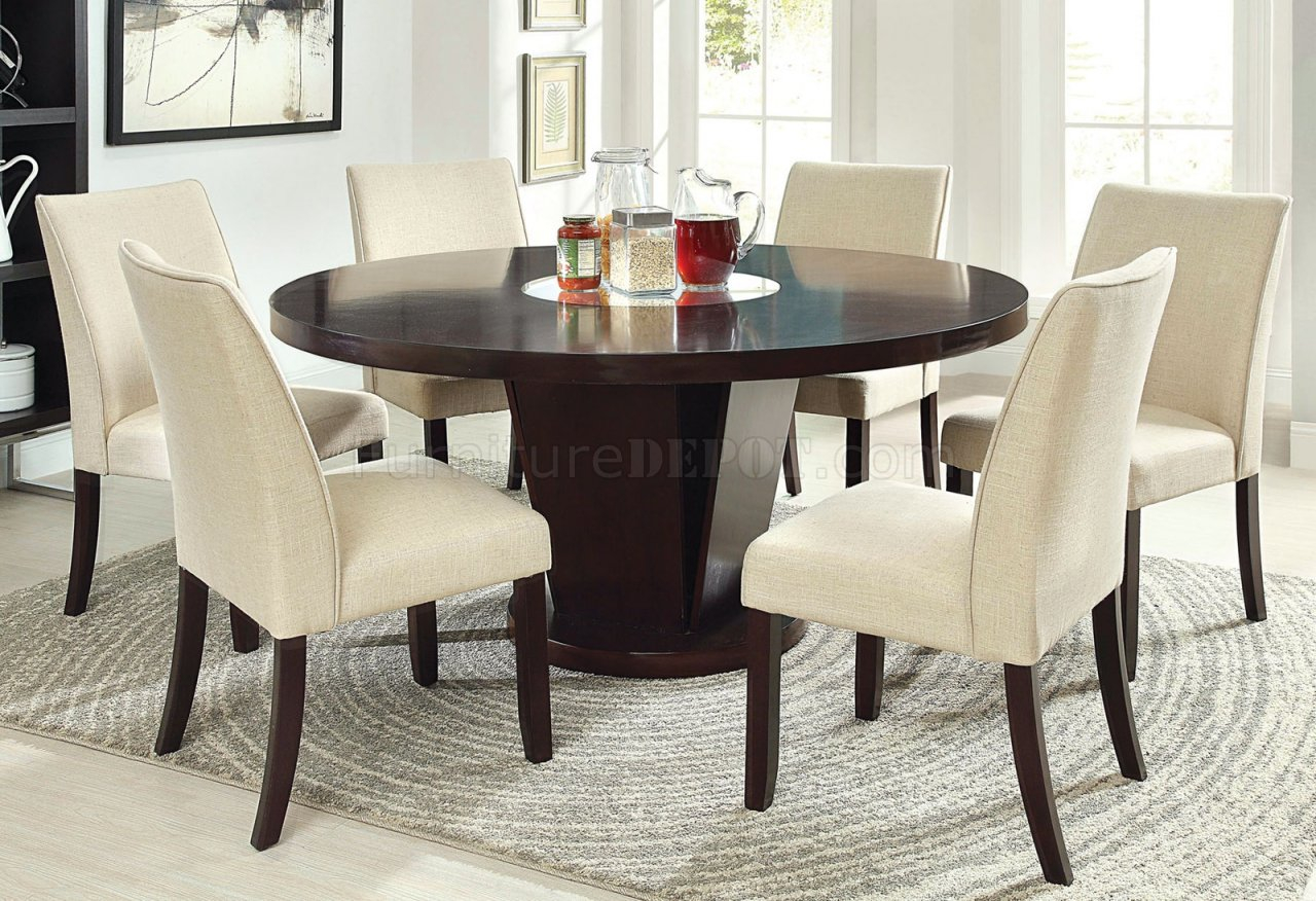 Cm3556t Cimma Dining Table 7pc Set In Espresso Woptions in sizing 1280 X 876