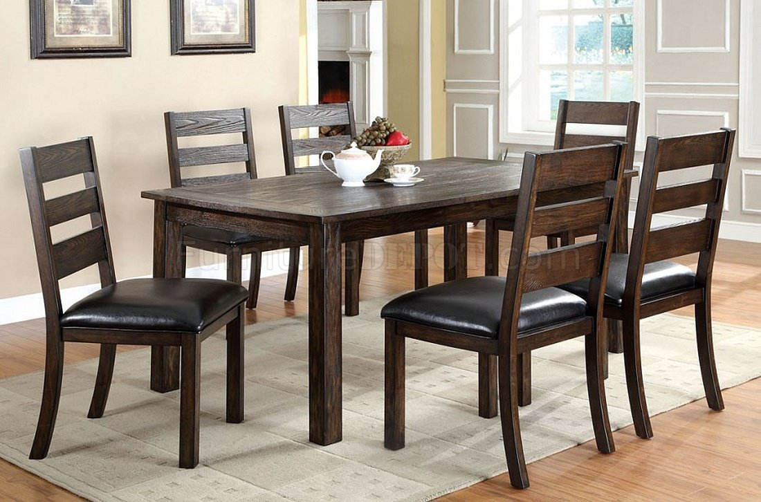 Cm3680t Edmonton Dining Table In Dark Walnut Woptional Chairs throughout dimensions 1100 X 726