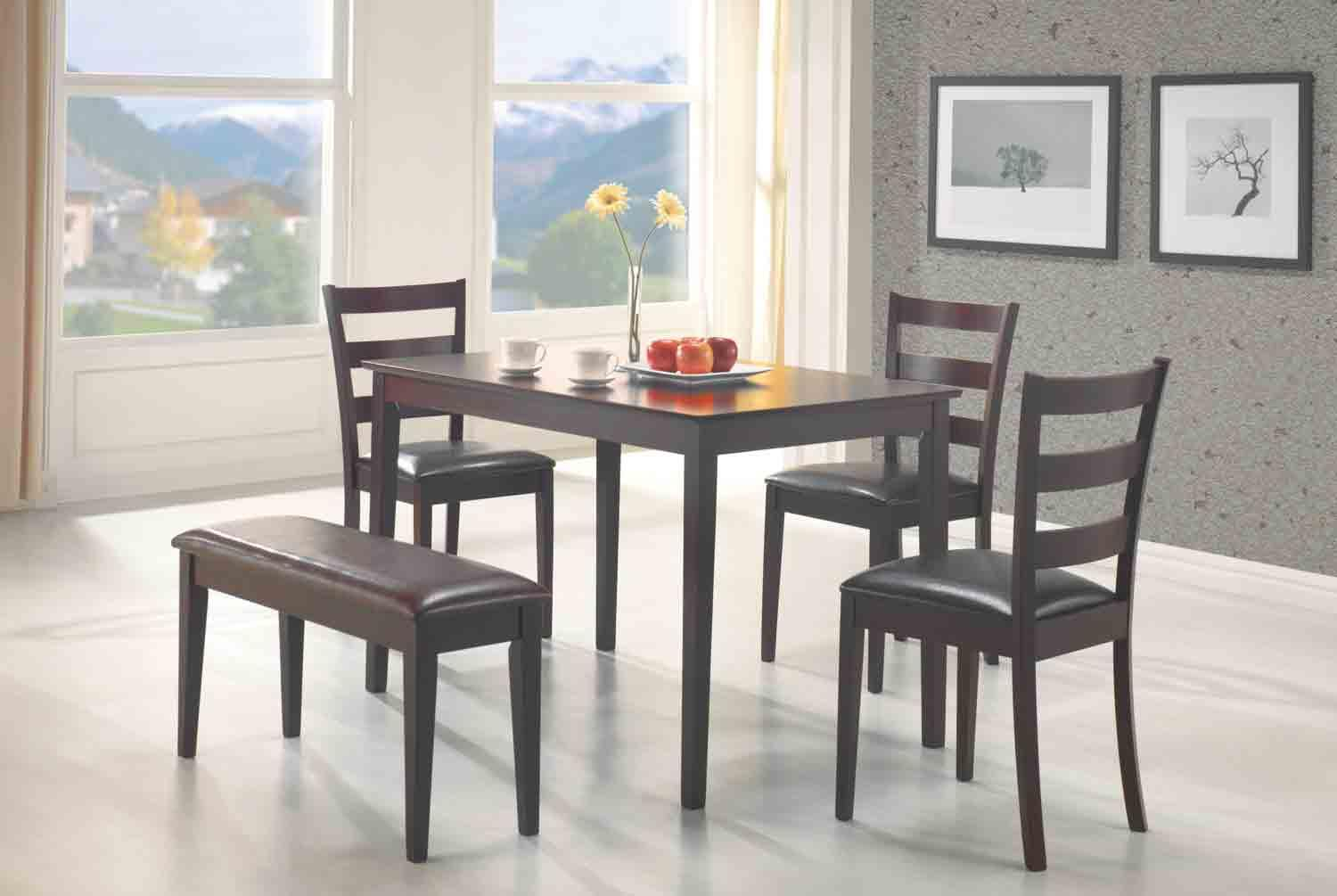 Coaster Taraval 5pc Dining Room Set for dimensions 1500 X 1005