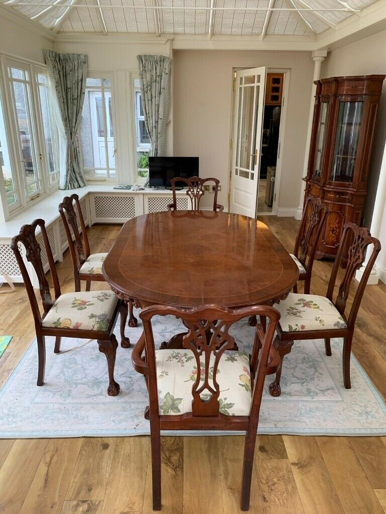 Complete Dining Room Set Three Wall Units And Table With Six Chairs In Excellent Condition In Fivemiletown County Tyrone Gumtree pertaining to dimensions 768 X 1024