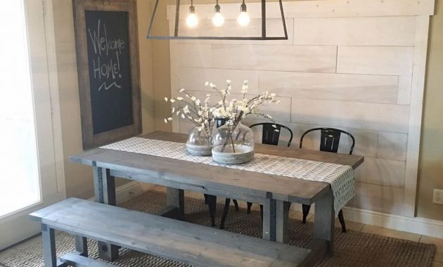 Cool 70 Lasting Farmhouse Dining Room Table And Decorating within proportions 1038 X 1024