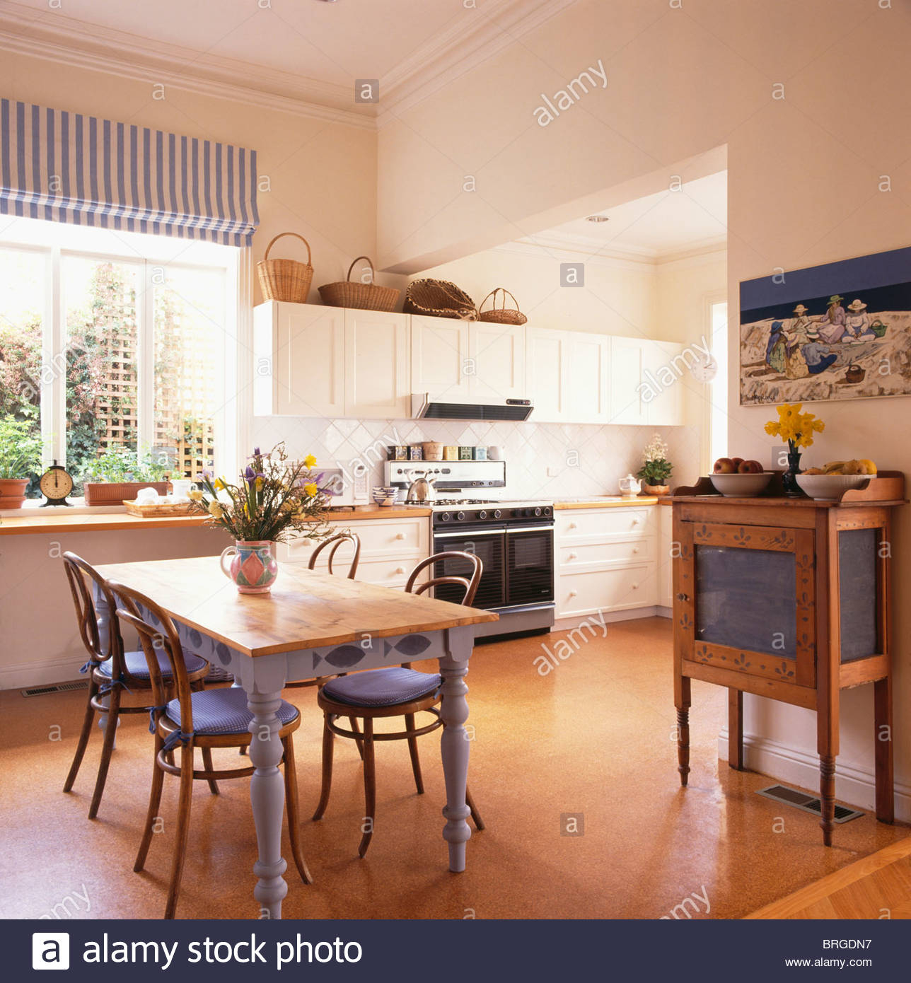 Cork Flooring In Modern Kitchen Dining Room With Bentwood regarding measurements 1288 X 1390