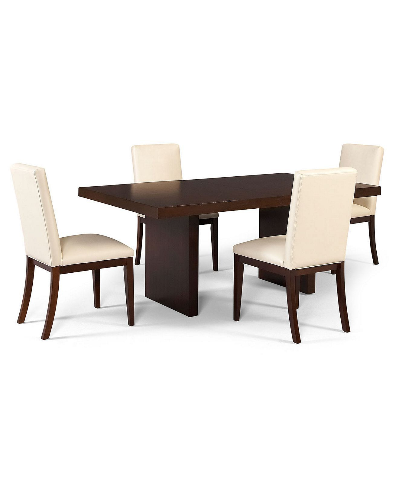 Corso Dining Furniture 5 Piece Set Table And 4 White within sizing 1320 X 1616