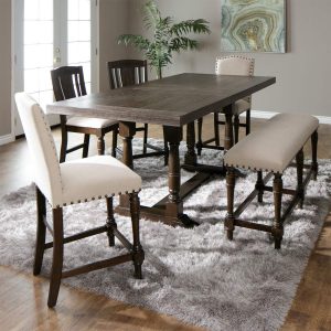 Counter Height Dining Set With Bench Jeromes Furniture inside size 1200 X 1200