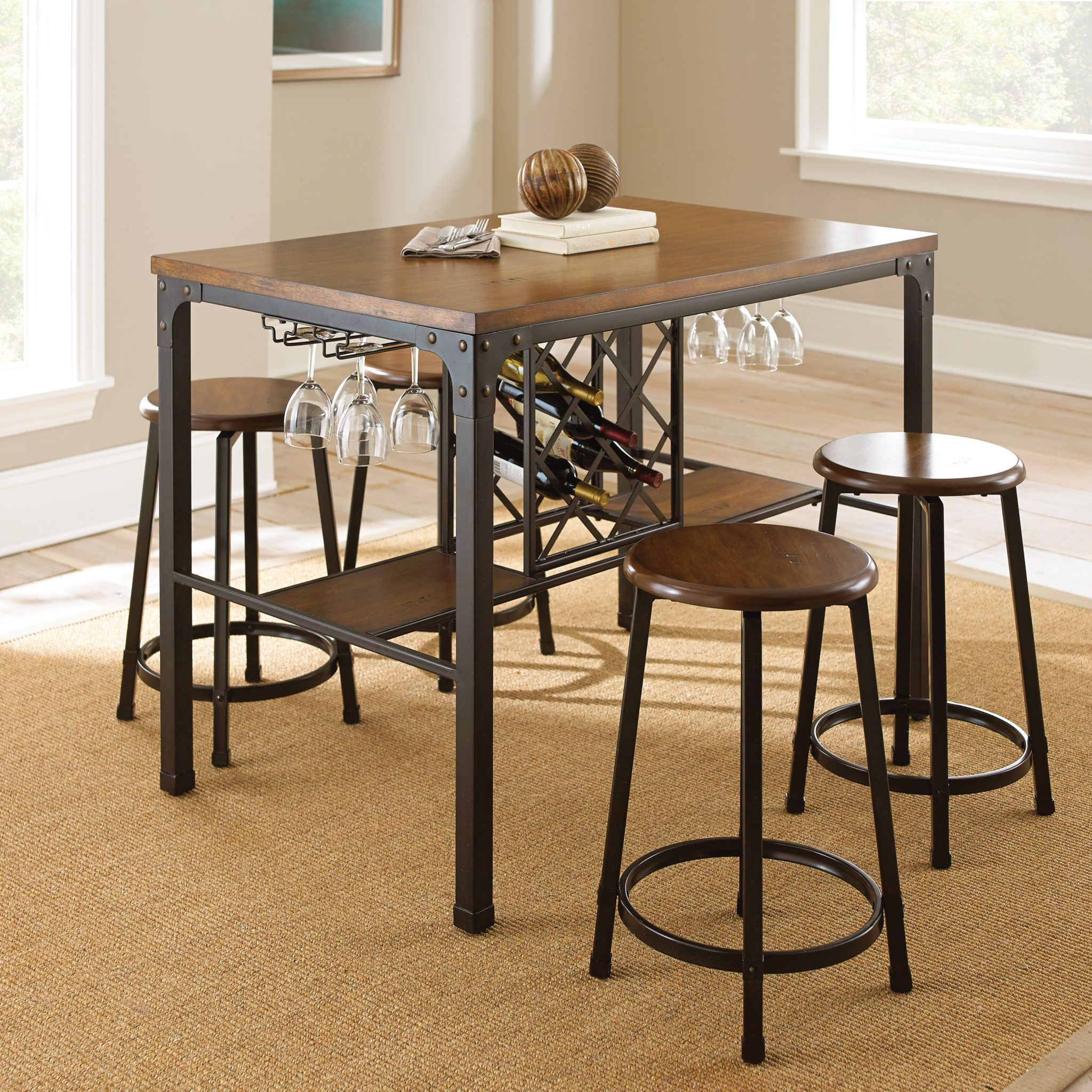 Creative Kitchen Table With Wine Rack Underneath Dining pertaining to proportions 2048 X 2048