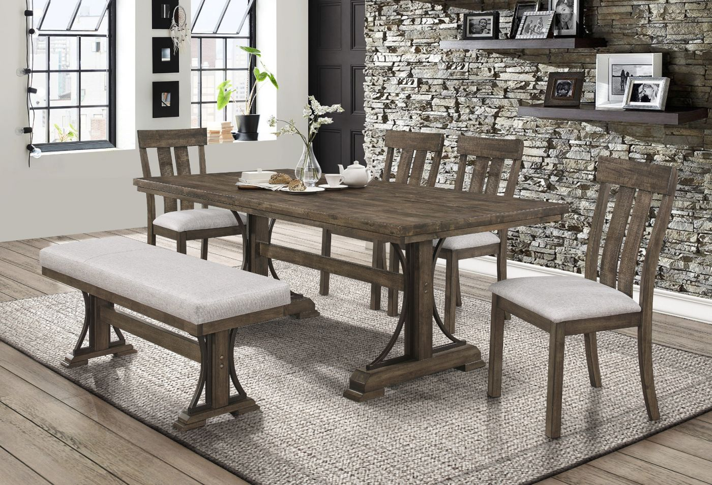 Crown Mark 2131 Quincy Formal Dining Set intended for proportions 1400 X 954