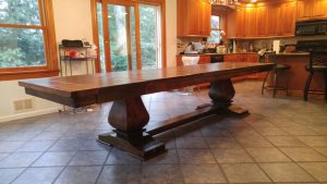 Custom Extendable 9ft 12ft Hand Crafted Dining Table inside size 2656 X 1494