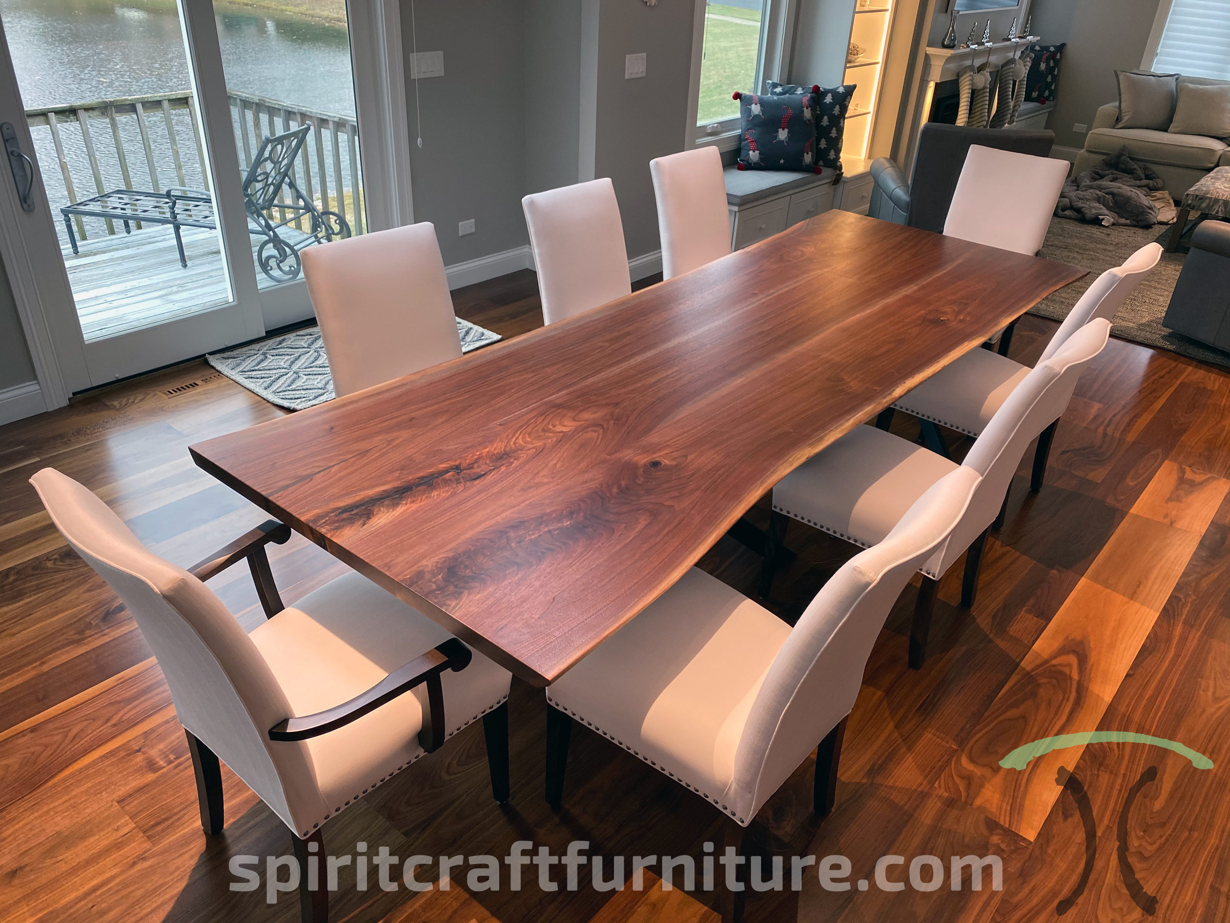 Custom Solid Wood And Live Edge Dining Conference Tables intended for sizing 2400 X 1800