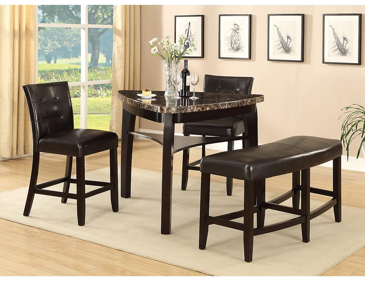 Cypress 4 Piece Counter Height Pub Style Dining Package with regard to proportions 1200 X 925