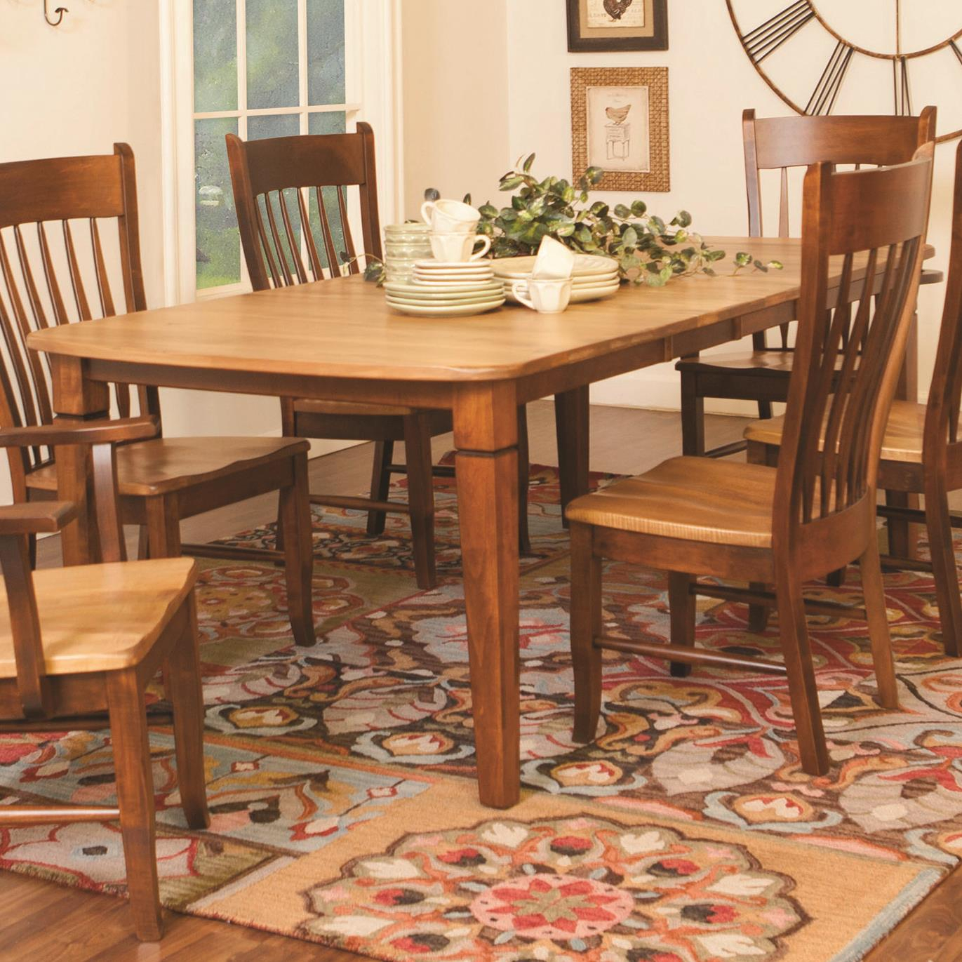 Daniels Amish Millsdale Millsdale Rectangular Dining Table throughout size 1371 X 1371