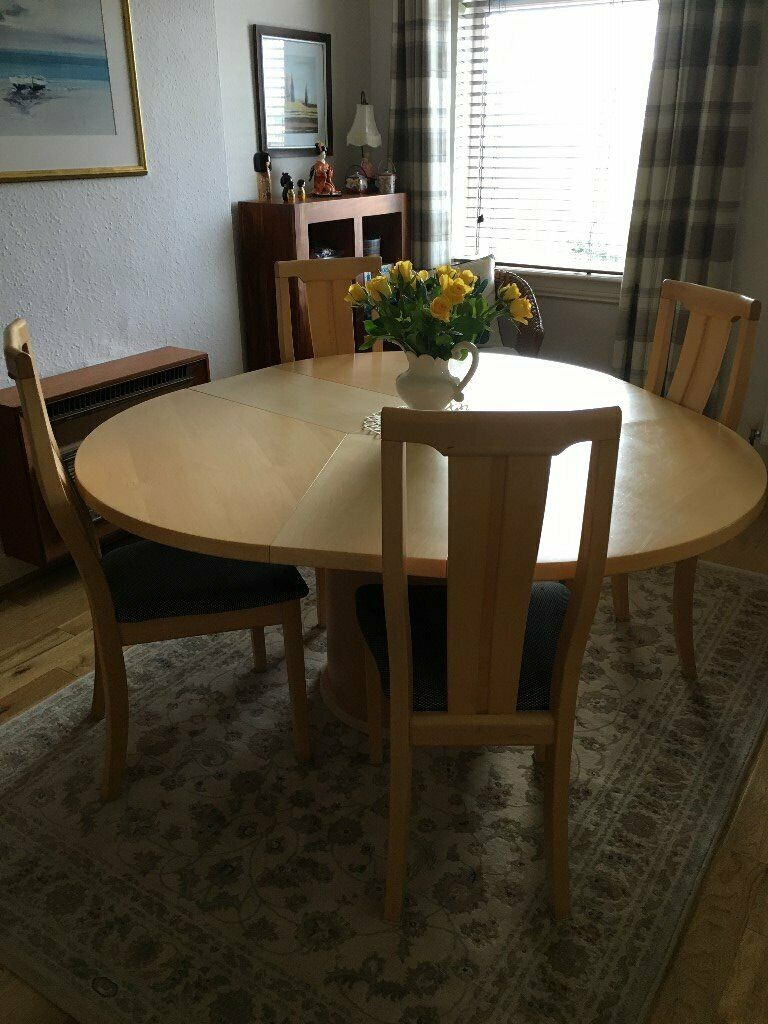 Danish Skov Sm32 Table And 5 Chairs In Corstorphine Edinburgh Gumtree intended for size 768 X 1024