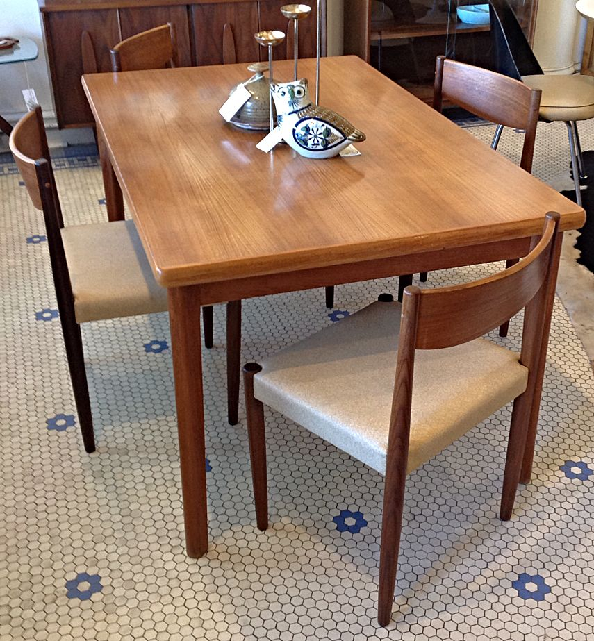 Danish Teak Table W4 Poul Volther Dining Chairs Gorgeous for size 855 X 923