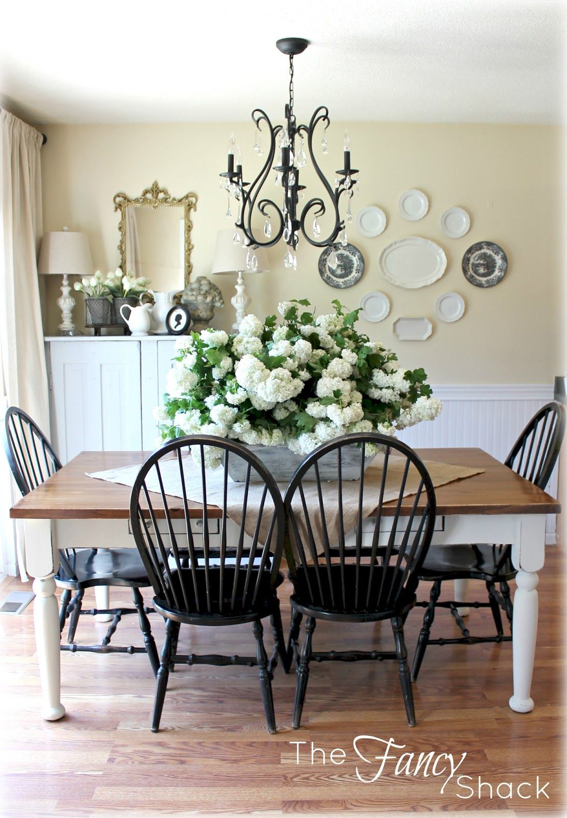 Dark Chairs White Table Legs Darker Stain On Table Top pertaining to dimensions 1110 X 1600