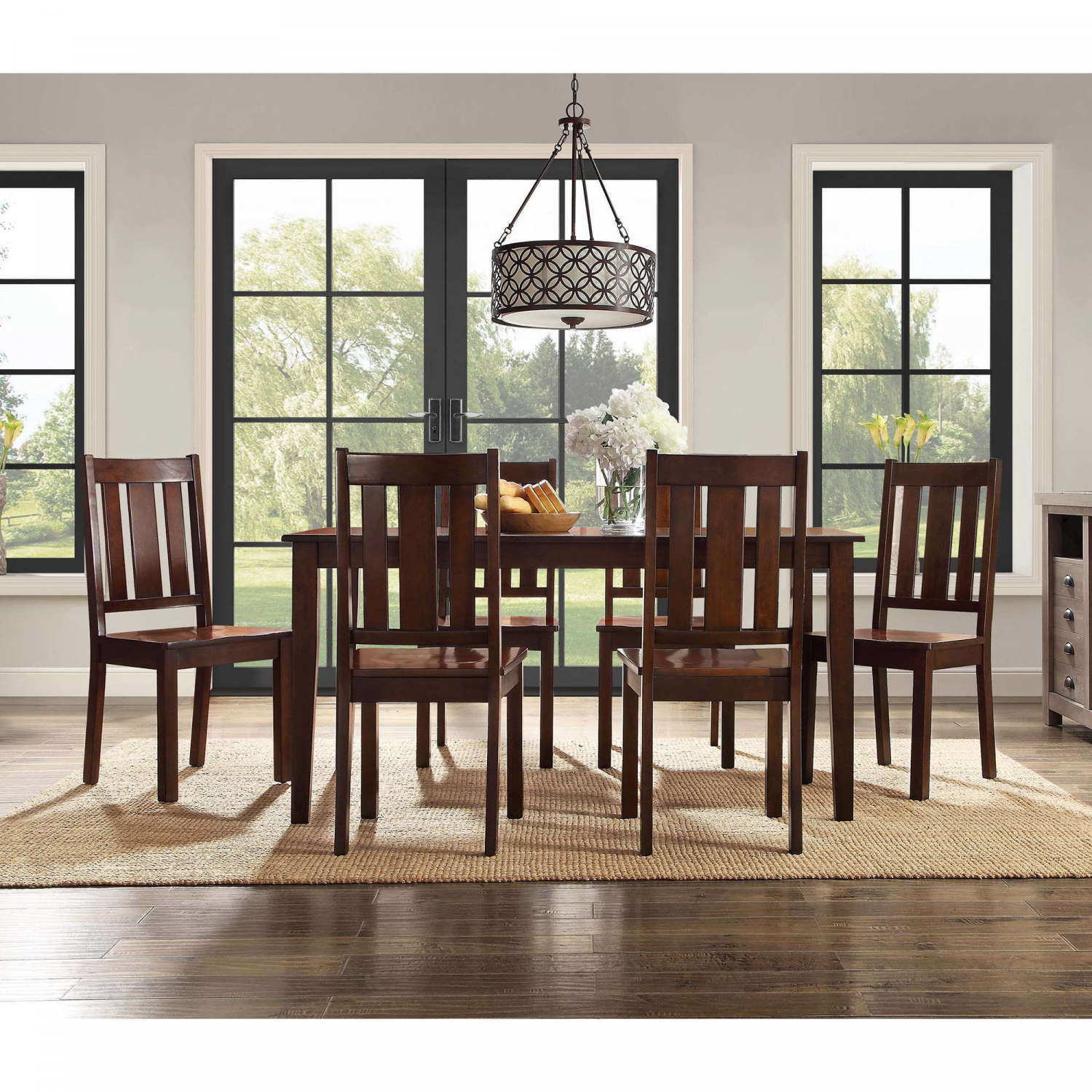 Details About Dining Room Table Set Wooden Kitchen Tables And Chairs Sets Contemporary 7 Piece in proportions 1500 X 1500