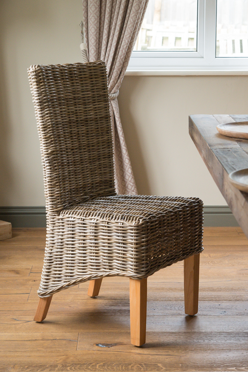 Details About Kubu Grey Rattanwicker Dining Chair Light Leg Handmade Furniture within proportions 801 X 1200