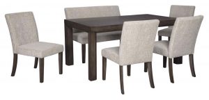 Deylin Table 4 Chairs Bench in size 1599 X 765