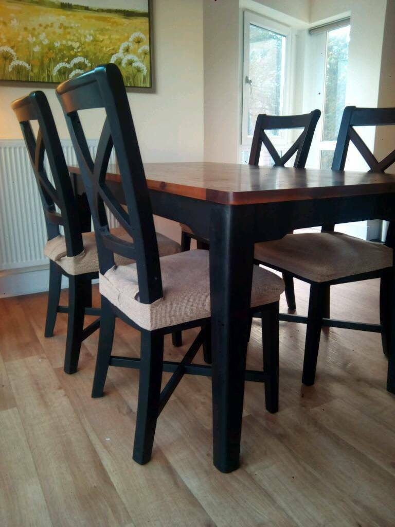 Dfs Dining Set With Table And Four Chairs In Southampton Hampshire Gumtree pertaining to measurements 768 X 1024