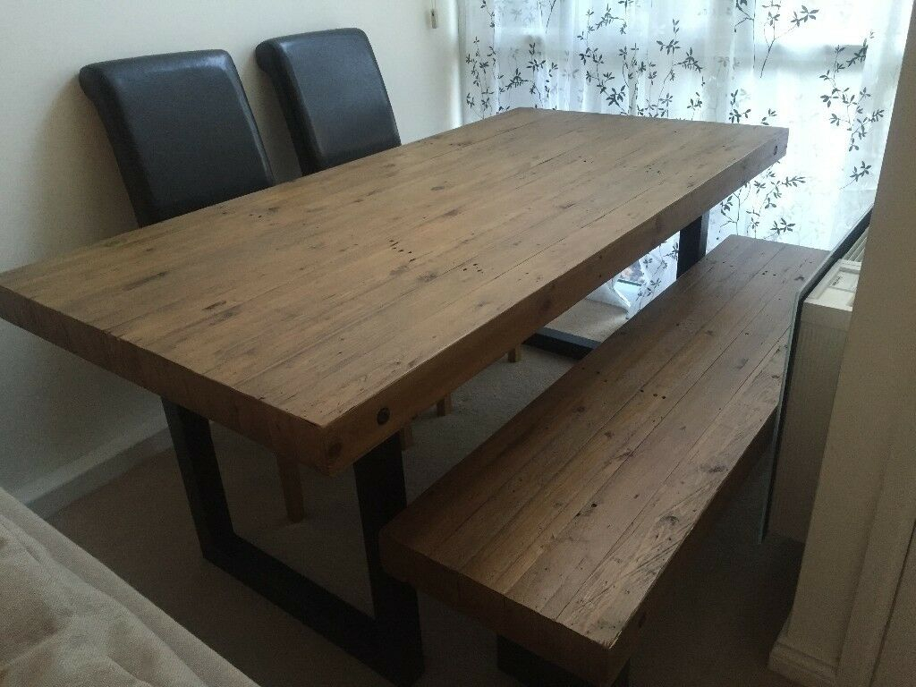 Dfs Massif Wood Dining Table Bench And 2 Chairs In Cambridge Cambridgeshire Gumtree with regard to size 1024 X 768