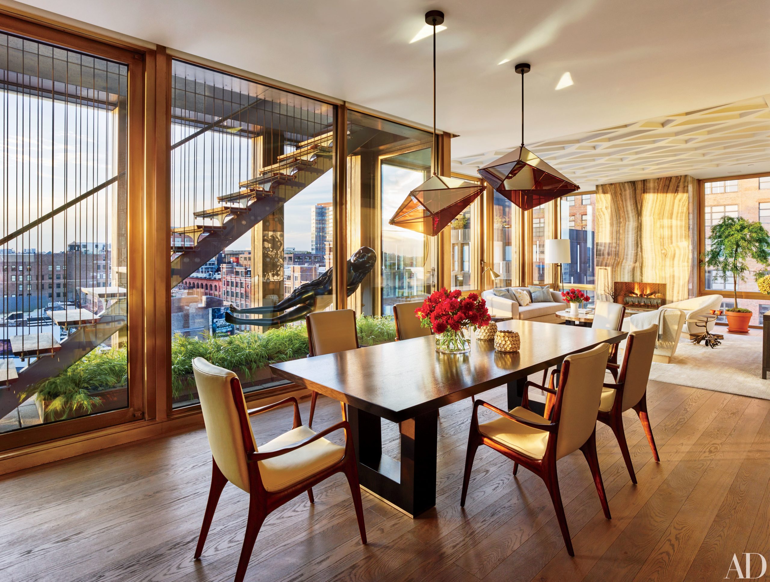 Dining Room Decor In New York City Architectural Digest with regard to measurements 4519 X 3418