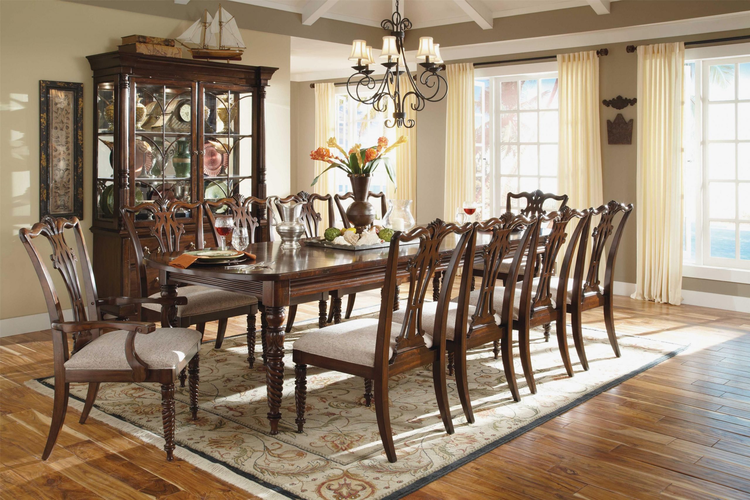Dining Room French Country Sets Wood Table For 10 Formal in sizing 4000 X 2666