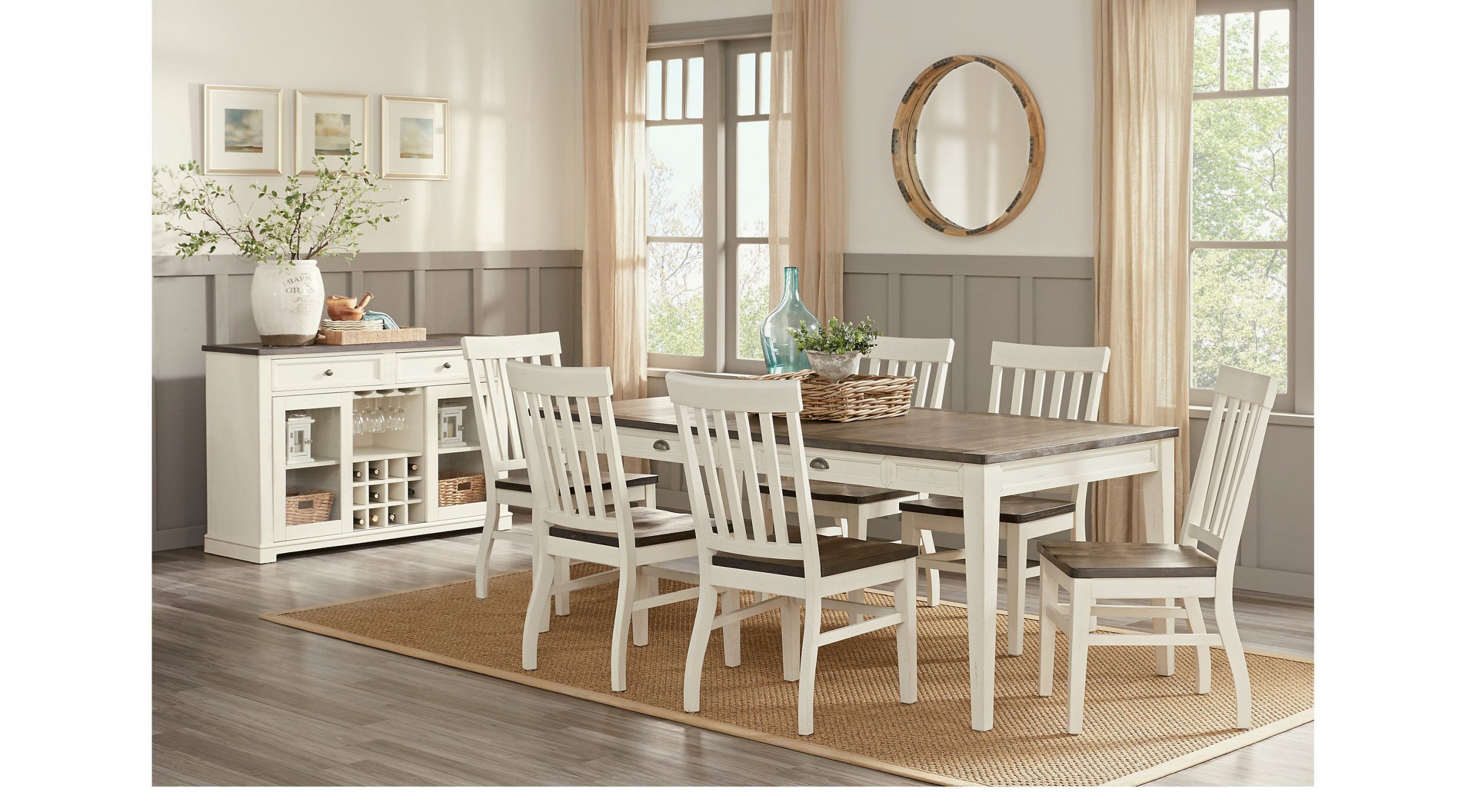 Dining Room Sets Rooms To Go Keston White 5 Pc Rectangle inside proportions 3000 X 1663