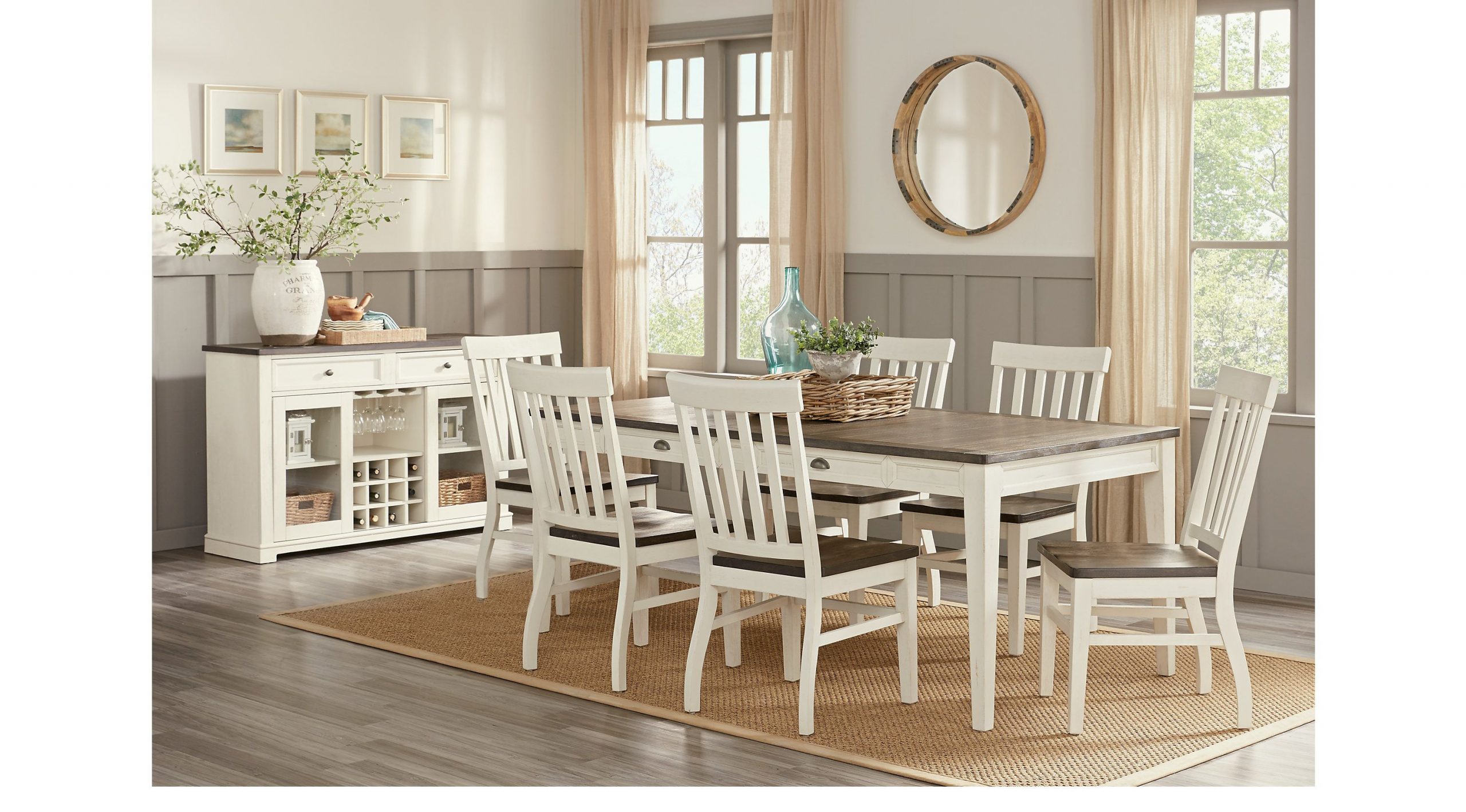 Dining Room Sets Rooms To Go Keston White 5 Pc Rectangle regarding size 3000 X 1663