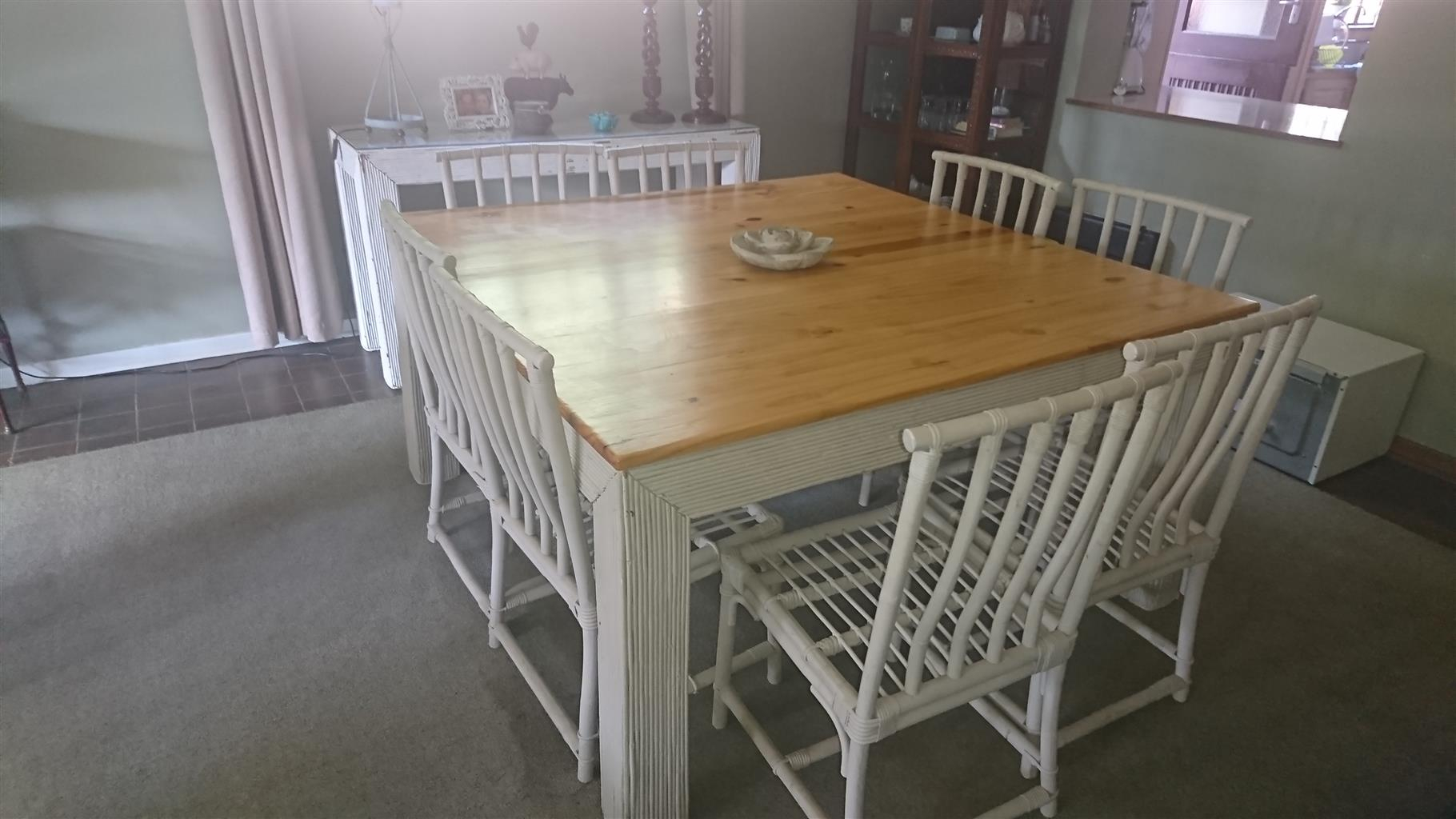 Dining Room Table 8x Chairs And Sideboard pertaining to size 1820 X 1024