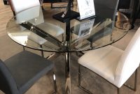 Dining Room Table Glass Table Silver Centerpiece Gray Chairs intended for measurements 3024 X 4032