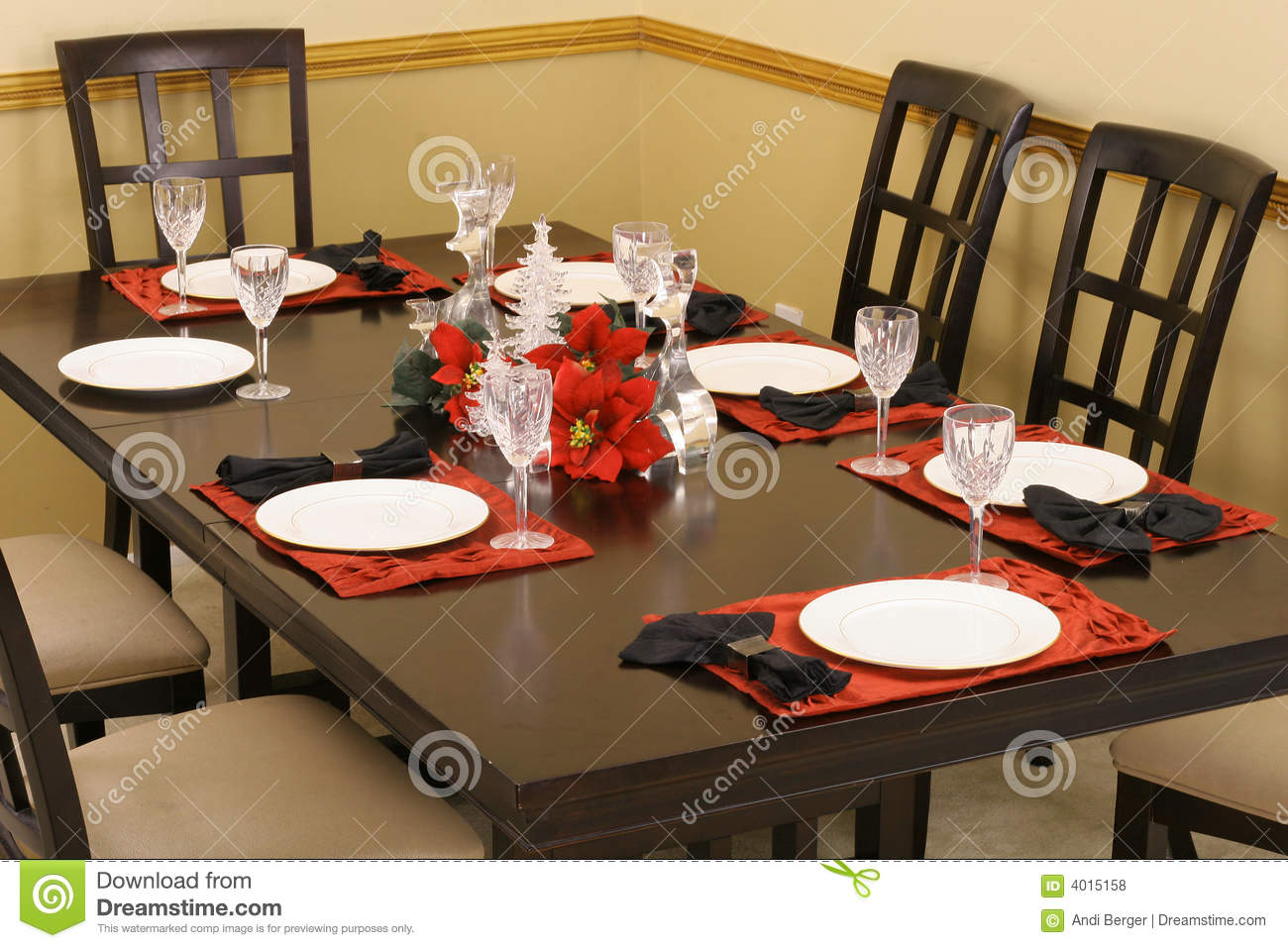 Dining Room Table Setting Stock Photo Image Of Dining 4015158 regarding sizing 1300 X 957