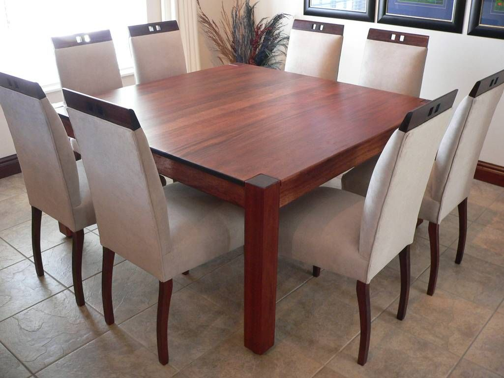 Dining Room Wooden Dining Table For 8 Square Wood Dining in size 1025 X 769