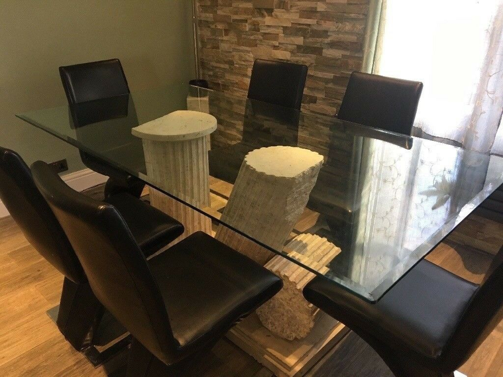 Dining Table Coffee Table 6 Chairs 2 Side Tables Dfs Marble Effect In Preston Lancashire Gumtree intended for dimensions 1024 X 768