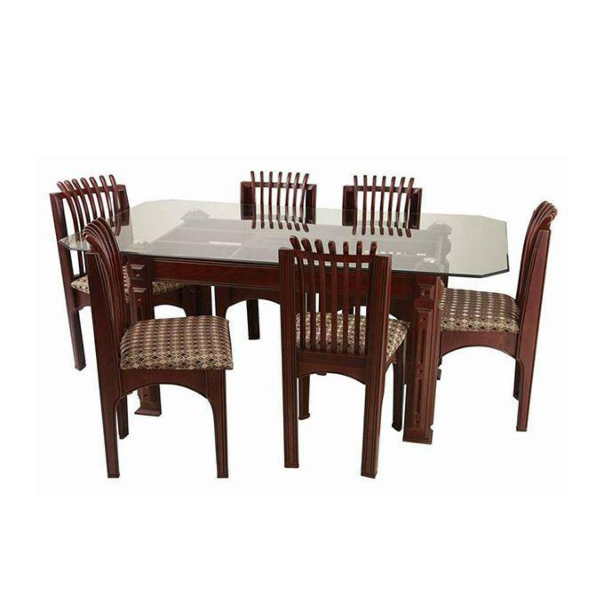 Dining Table With 6 Chair 56 X 34 Chocolate inside size 1920 X 1920